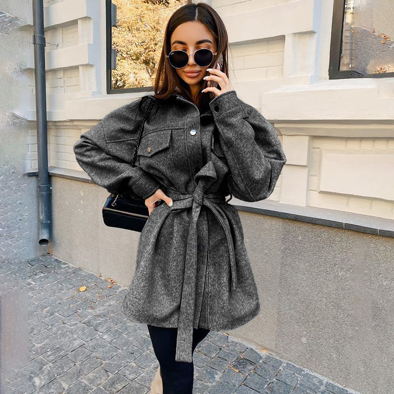 Lilah - Belted Wool Shacket