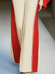 Striped Loose Wide Leg Trousers Casual Pants Bottoms