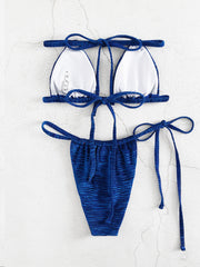 Velvet Sexy Solid Color Bikini