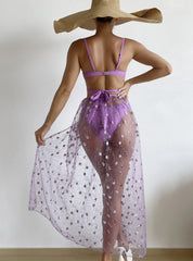 Split Steel Ring Three-piece Bikini