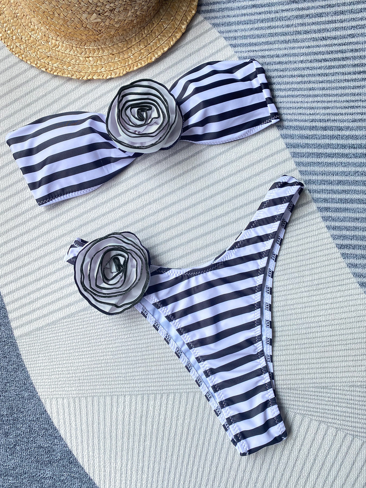 Rosalie 3D Floral Bikini Set