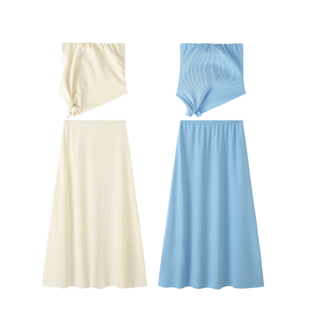 Strapless Maxi Dress Set