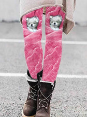 Trendy Dog Print Leggings