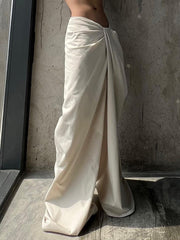 Irregular Twist Waist Casual Pants