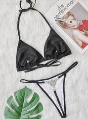 Sexy Thong Crystal Diamond Bikini