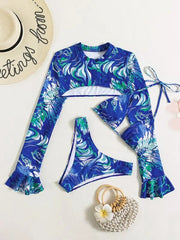 High Waist Bikini Three-piece Swimsuit