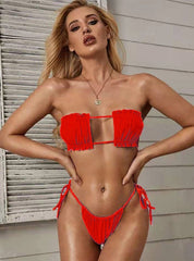 Solid Color Sexy Swimsuit Bikini