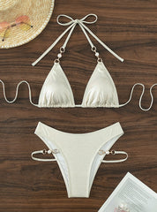 Pearl Jewelry Sexy Swimsuit Bikini