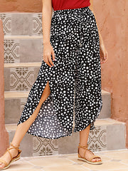 Original Split-Front Printed Wide Legs Pants