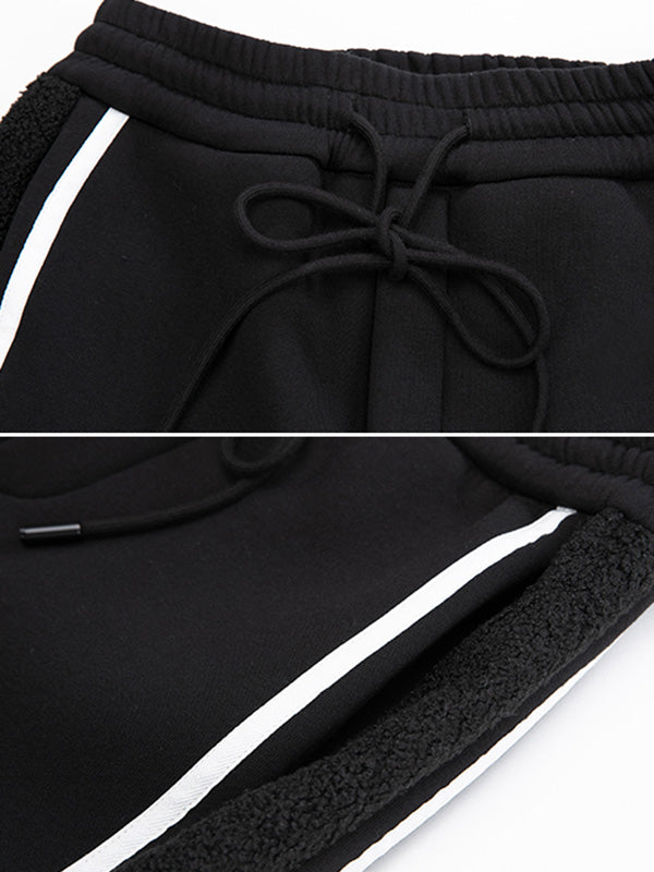 Casual Loose Drawstring High-Waisted Pants