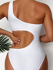 Women's Solid Color Sexy One-Piece Swimsuit