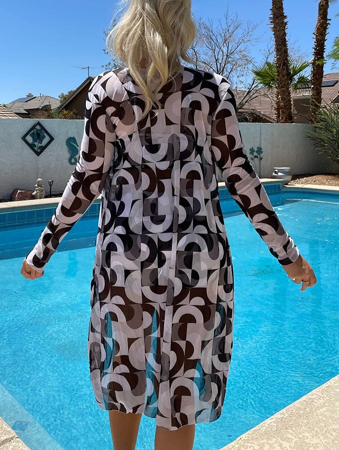 Fashion Sexy Printed Bikini Three Piece Set