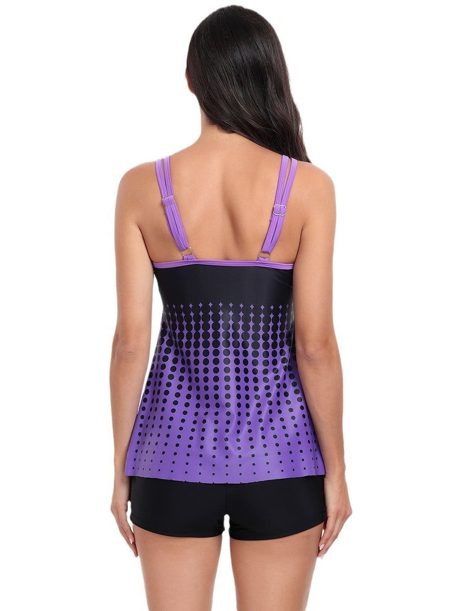 Gradient Split Swimsuit Bikini