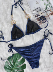 Handmade Beaded Swimsuit Crystal Diamond Bikini