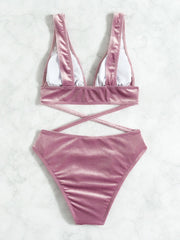 Sexy One-piece Deep V Neck Beach Bikini