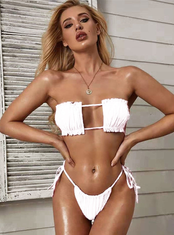 Solid Color Sexy Swimsuit Bikini