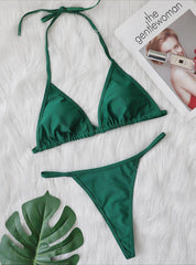 Sexy Thong Crystal Diamond Bikini