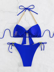 Solid Color Sexy Bikini Swimsuit