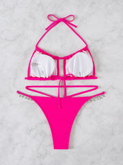 Sexy Hollow Split Swimsuit Bikini