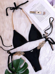 Women Crystal Diamond Bikini