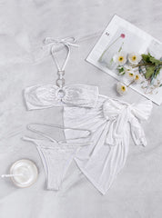 Cloak Three Piece Halter Bikini
