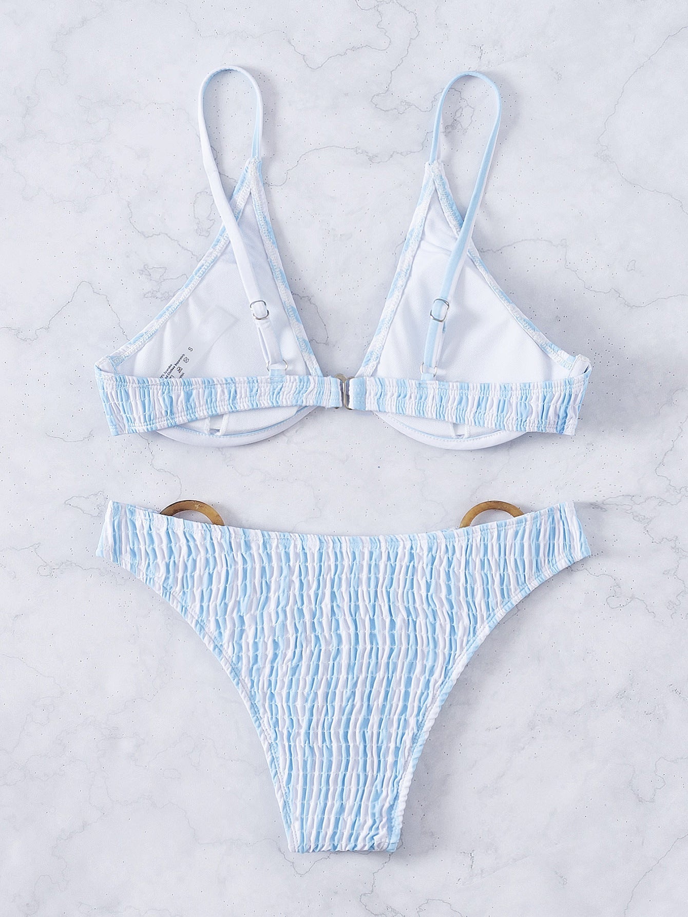 Striped Cable Steel Bracket Bikini