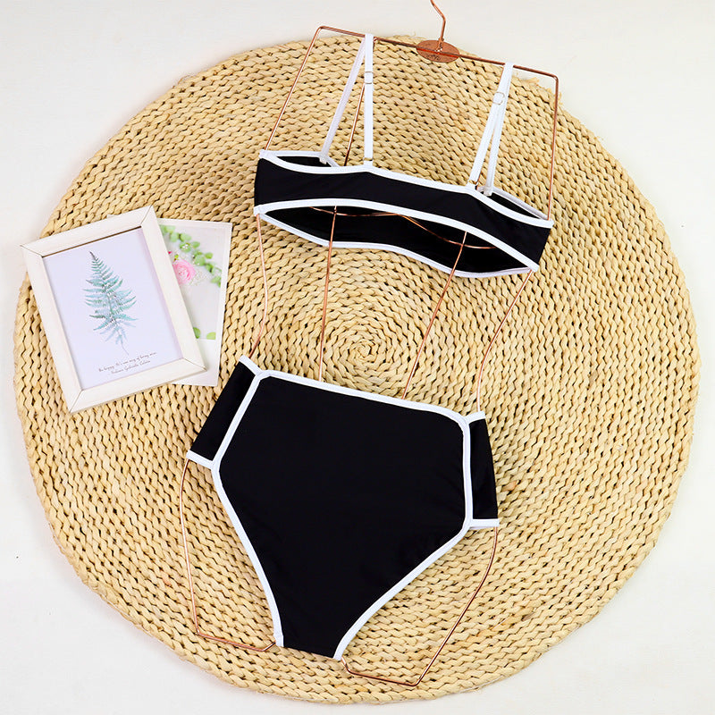 Ava Contrast Trim Bikini Set