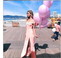 Sorrento Sunset Off-Shoulder Maxi Dress