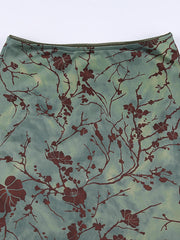Printed Skirt In Green