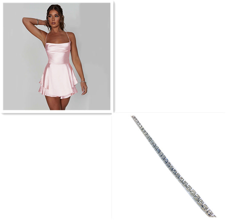 Mila Satin Mini Dress