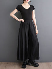 Pleated Loose Ninth Pants Casual Pants Bottoms