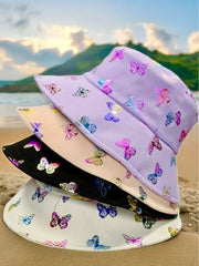 Glitter Butterfly Buckethat