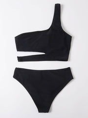 Women One-shoulder Split Bikini