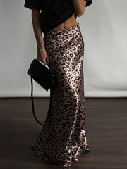 Leopard Bodycon High Waisted Skirts Bottoms