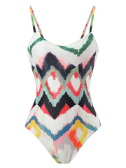 Gradient Tie Dye Wrap Hip Long Dress Two Piece Swimsuit