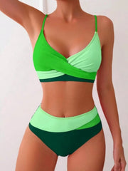 Ladies Split Cross Color Sexy Bikini