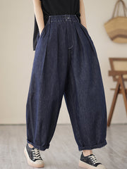 Elastics Loose Jean Pants Bottoms