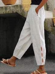 Leisure Hollow Button Pants