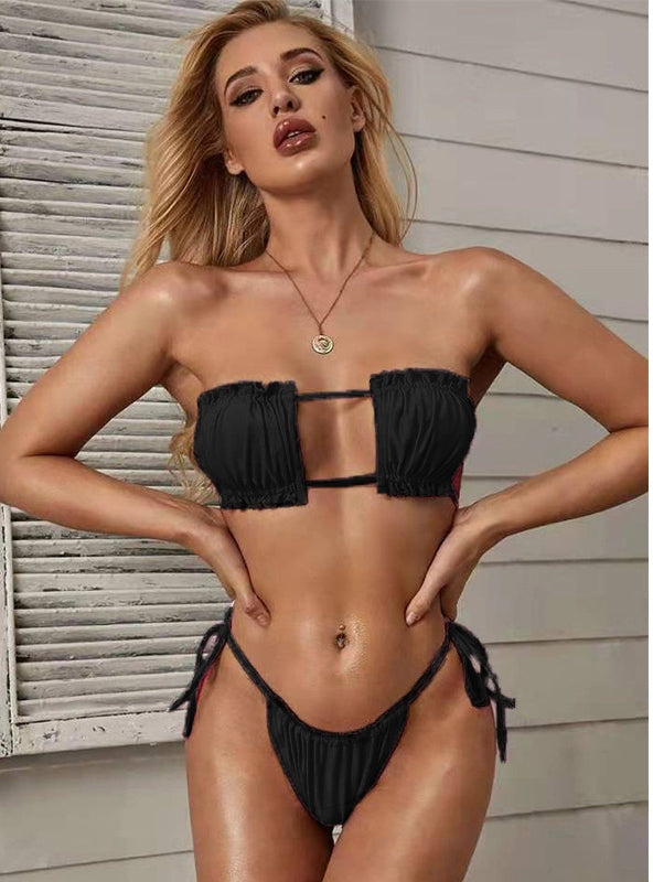 Solid Color Sexy Swimsuit Bikini