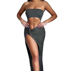 Bella Strapless Cut-Out Maxi Dress