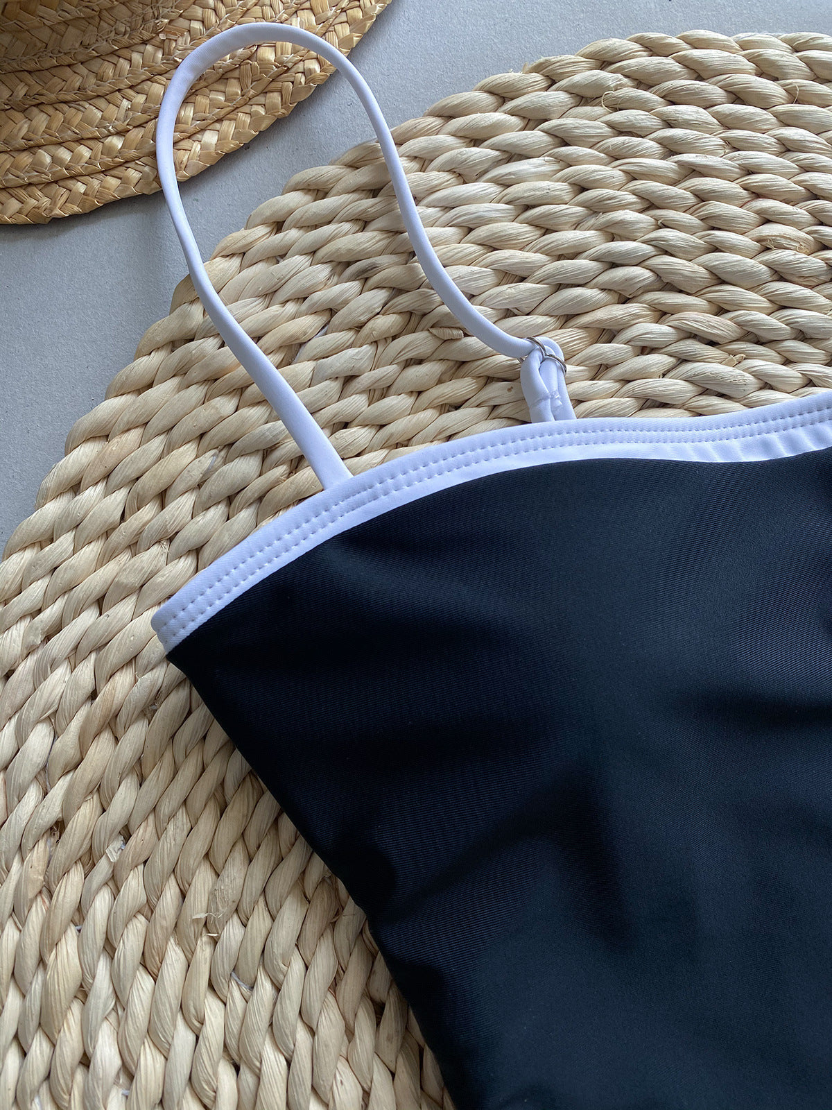 Amarante Patchwork One-Piece Swimsuit.
