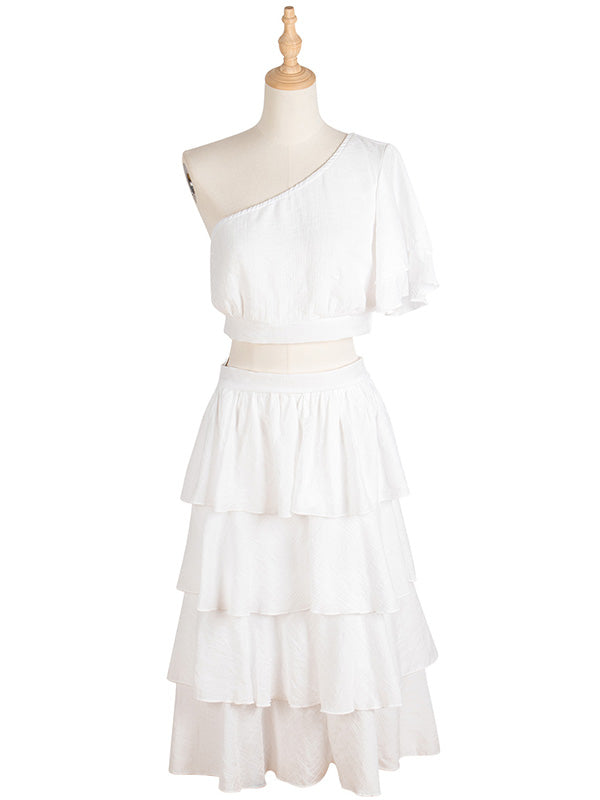 Vacation Wrap High-Waisted Off-The-Shoulder Two Pieces Set