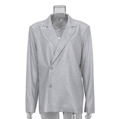 SPARKLE GLITTER SANTORINI  BLAZER SILVER