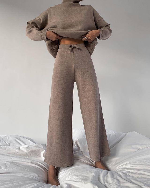Oversized Turtleneck  Sweatshirt  & Pants set