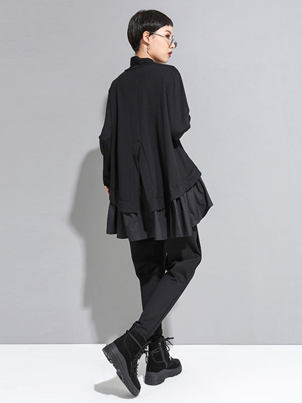 Original Creation Loose Harem Pants Solid Color Pants