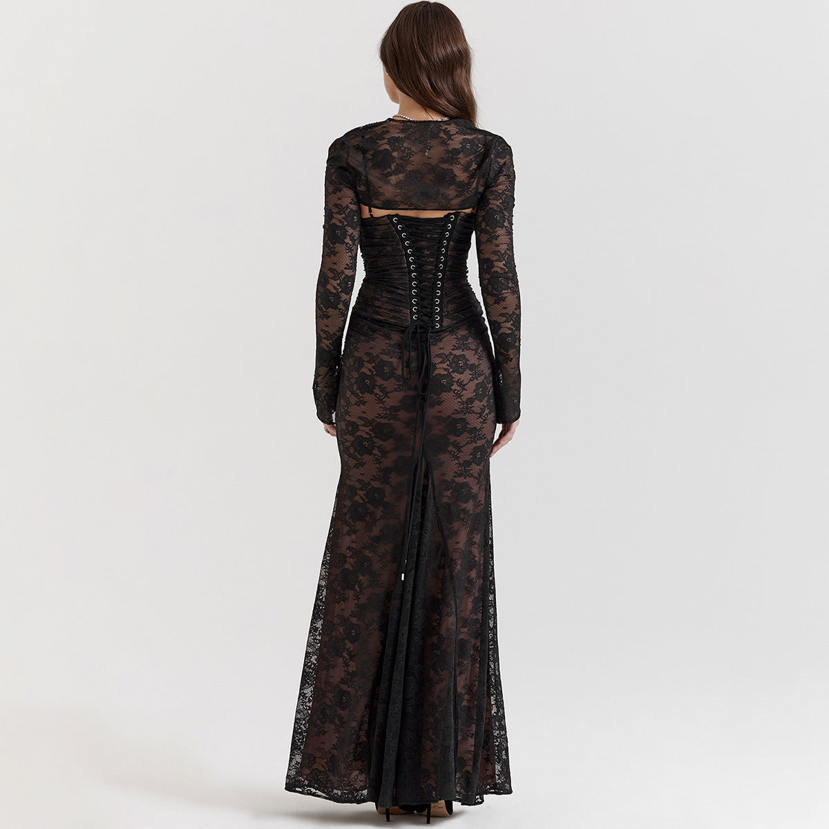 Romantic Lace Capelet Dress