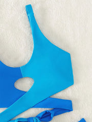 Ladies Split Cross Color Sexy Bikini