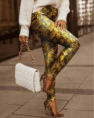 Women's Casual Snake Pattern Tights