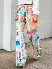 Printed Loose Trousers Pants