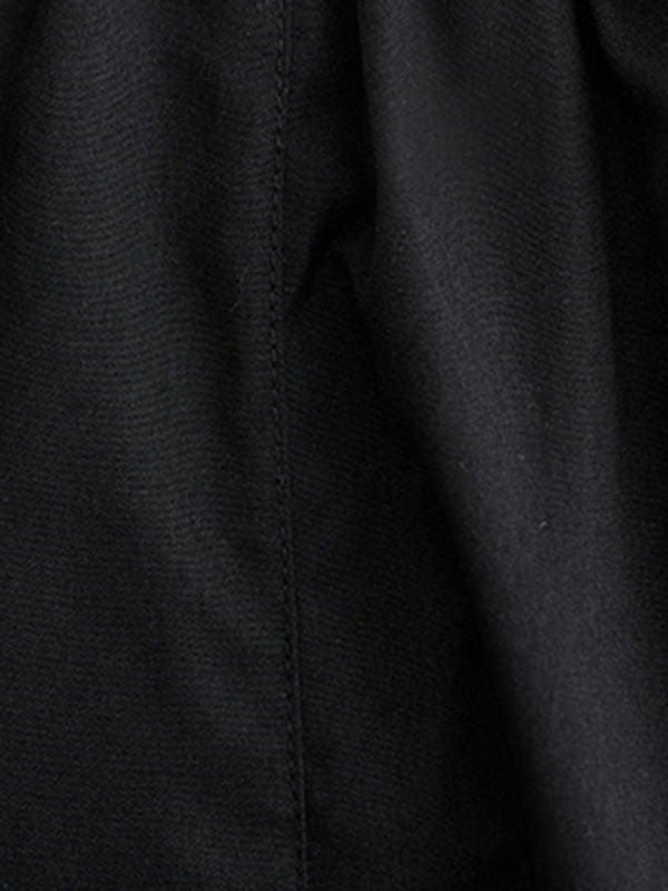 Flower-Embellished Elastics Solid Color Loose Skirts Bottoms